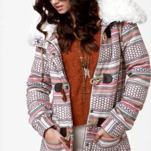 Roxy Chestnut Way Print Coat
